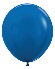 18 Metallic Blue Sempertex Balloons
