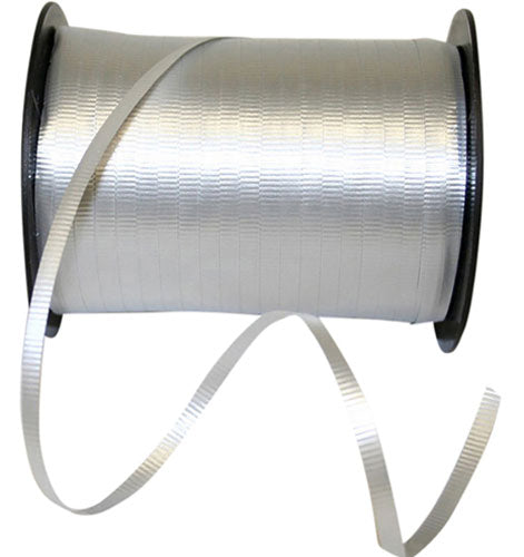 3/16 Reliant Silver Crimped Curling Ribbon