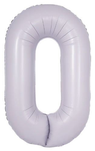 DecoNumber 0 Lilac Balloon