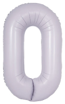 DecoNumber 0 Lilac Balloon