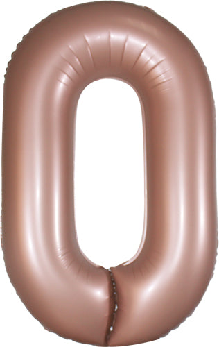 DecoNumber 0 Dusty Rose Balloon