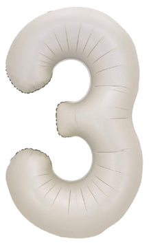 DecoNumber 3 Latte Balloon