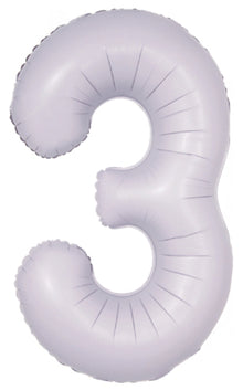 DecoNumber 3 Lilac Balloon