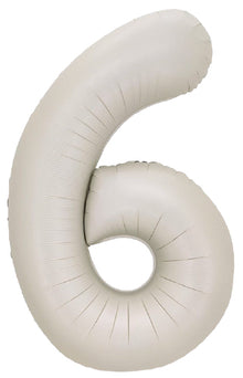 DecoNumber 6 Latte Balloon