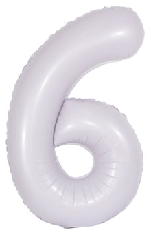 DecoNumber 6 Lilac Balloon