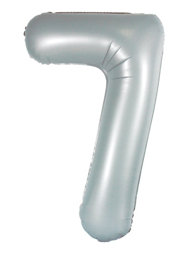 DecoNumber 7 Gray Balloon