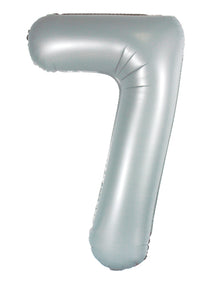 DecoNumber 7 Gray Balloon