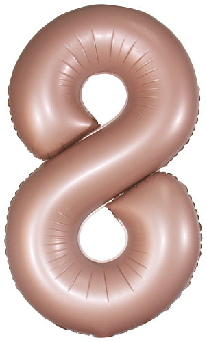 DecoNumber 8 Dusty Rose Balloon