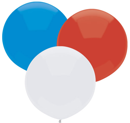 17 inch Funsational Patriotic Assorted Balloons