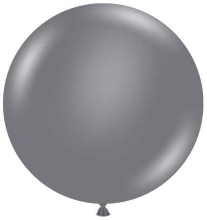 24" Gray Smoke TUFTEX Balloons