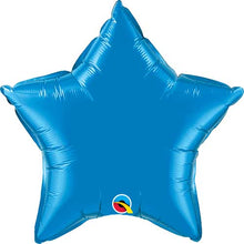 Sapphire Blue Star Foil Balloons