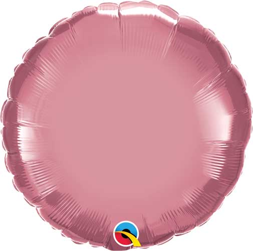 18 inch Chrome Mauve Foil Balloons