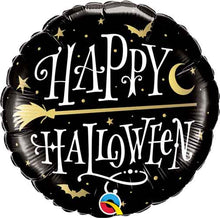Halloween Gold Broomstick Foil Balloons