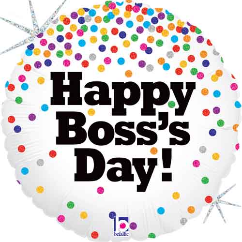 Boss's Day Confetti Foil Balloon