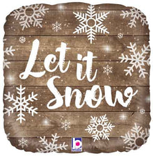 Christmas Let It Snow Foil Balloons