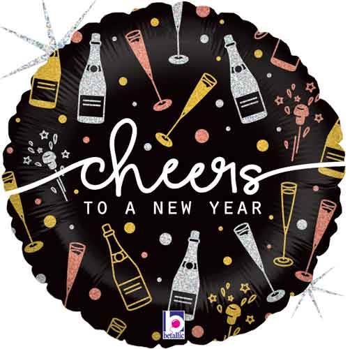 New Year Cheers Foil Balloon