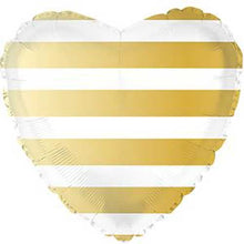 Gold Stripe Foil Balloons