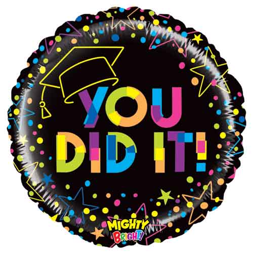 Mighty You Did It! Non-Foil Balloons