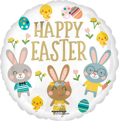 Easter Garden Party Foil Balloons