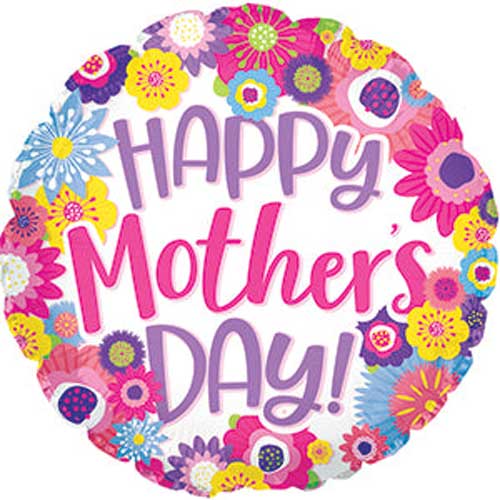 Mother's Day Fun Flowers Foil Balloons