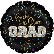 Grad Reach For The Stars Foil Balloons
