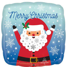 Snowy Christmas Santa Foil Balloons
