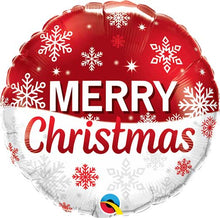 Christmas Snowflake Red Foil Balloons