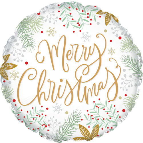 Christmas Gold & Mint Foil Balloons