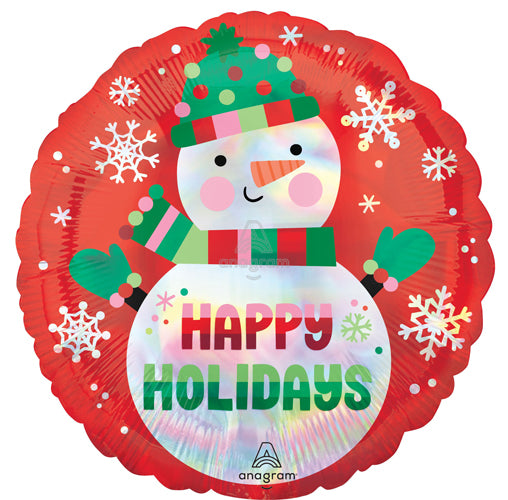 Shimmer Snowman Christmas Foil Balloons