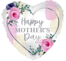 Happy Mother's Day Rose Heart Shape Foil Balloons