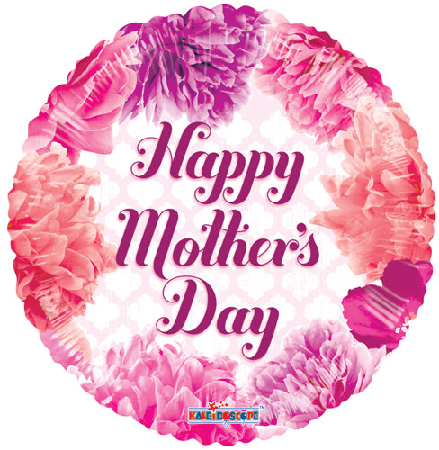 Mother's Day Soft Flowers Foil Balloons