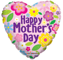 Mother's Day Flower Heart Foil Balloons