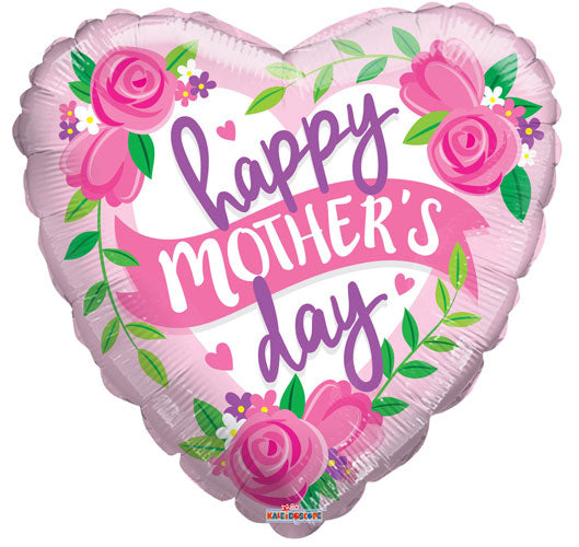 Happy Mother's Day Roses and Banner Foil Balloons