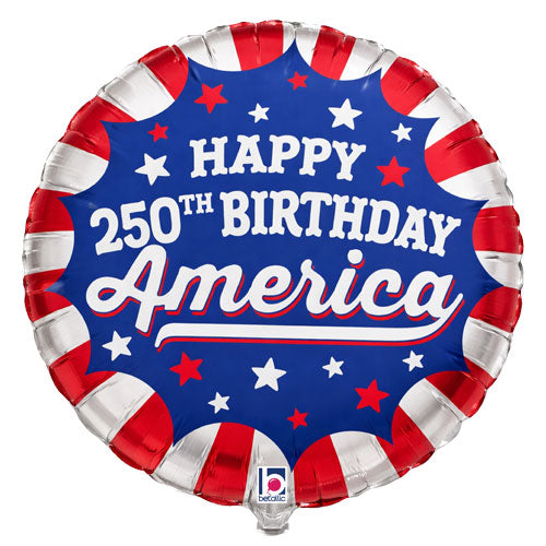 America's 250th Birthday Foil Balloons