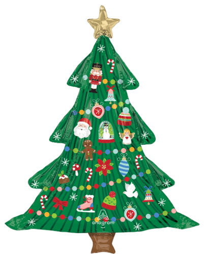 Timeless Green Christmas Tree Shape