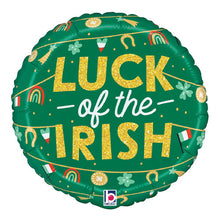 Luck of the Irish St. Patrick's Day Foil Balloons