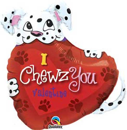 I Chewz You Balloon Shape