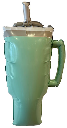 Trendy Mint Water Cup Foil Balloon