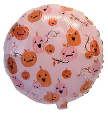 Halloween Pumpkin Faces Foil Balloons