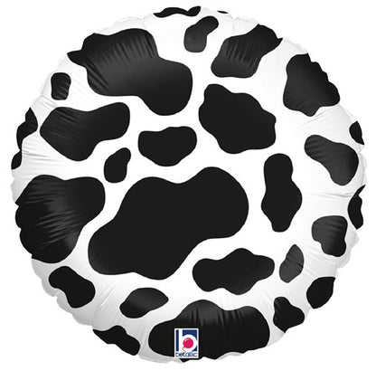 Cow Print Foil Balloons