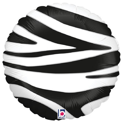 Zebra Stripes Foil Balloons