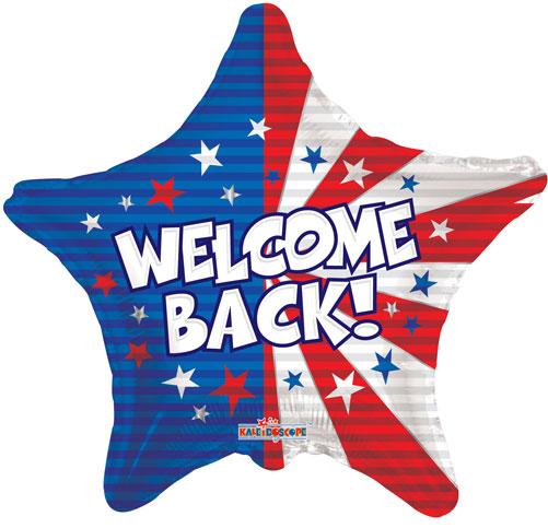 Welcome Back Patriotic Foil Balloons