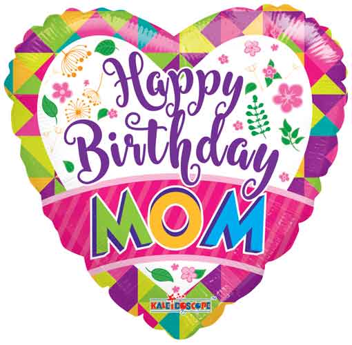 Birthday Mom Foil Balloons
