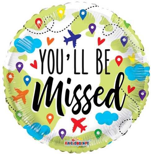 You'll Be Missed Foil Balloons