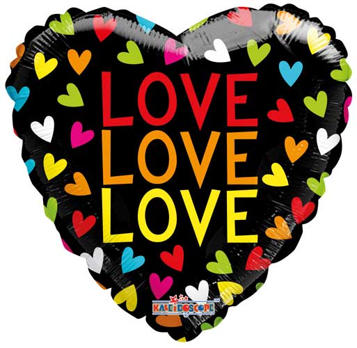 Love Love Love Foil Balloons