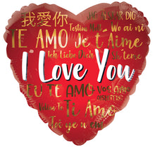 I Love You Languages Foil Balloons