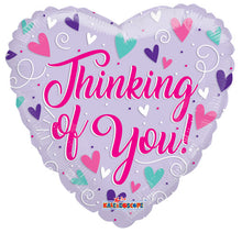 Thinking of You Hearts Foil Balloons