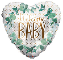 Welcome Baby Dots and Flowers Foil Balloon