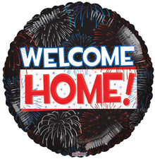 Welcome Home Fireworks Foil  Balloons