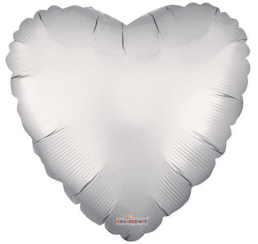 18 inch Matte Silver Heart